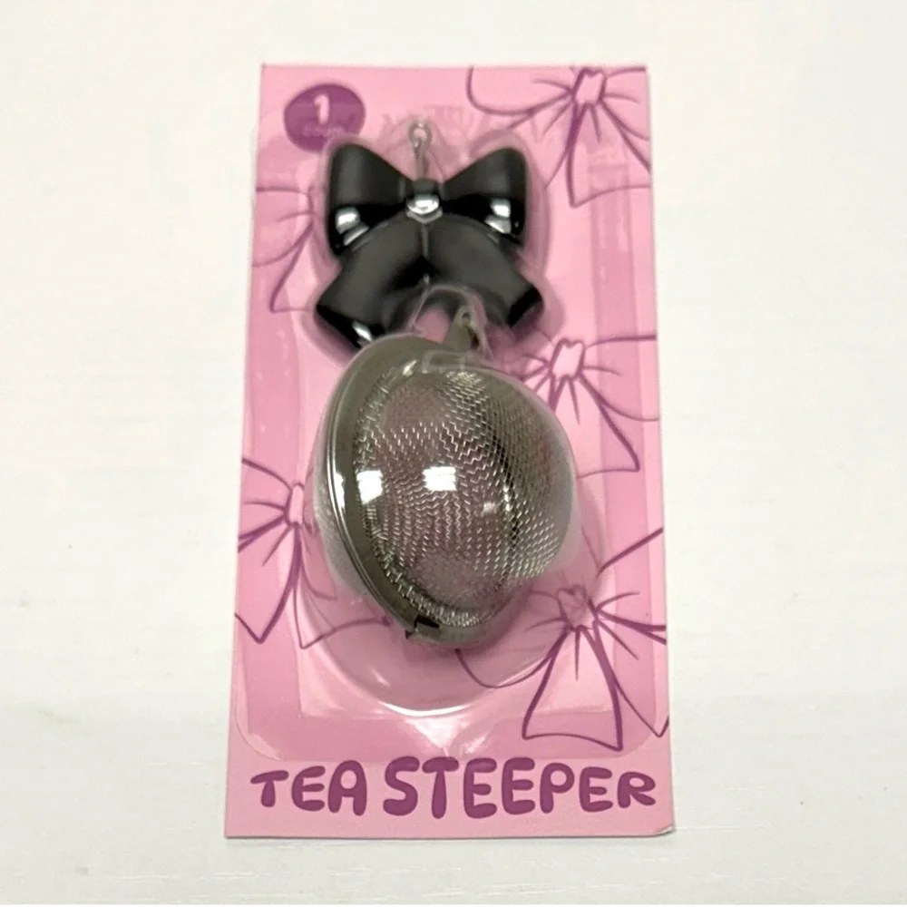 3 for $15 SALE Target Bullseye Playground Black Bow Tea Steeper, Coquette
